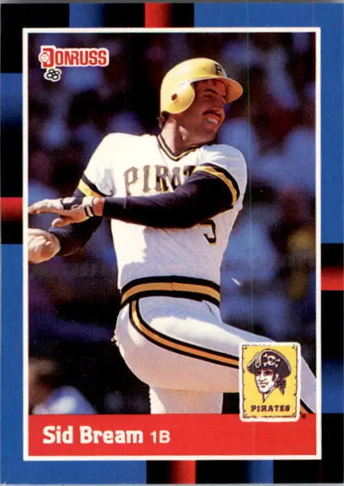 1988 Sid Bream Donruss Baseball Card #188 - Baseball Card Single