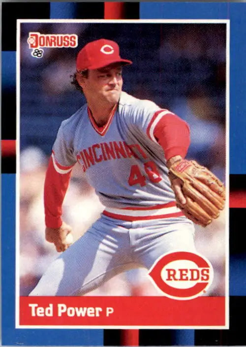 1988 Ted Power Donruss Baseball Card #142 - Baseball Card Single