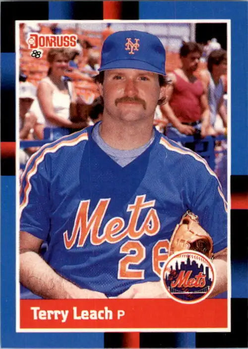 1988 Terry Leach Donruss Baseball Card #603 - Baseball Card Single