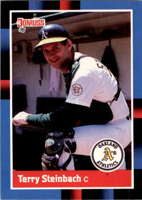1988 Terry Steinbach Donruss Baseball Card #158 - Baseball Card Single