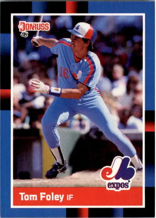 1988 Tom Foley Donruss Baseball Card #303 - Baseball Card Single