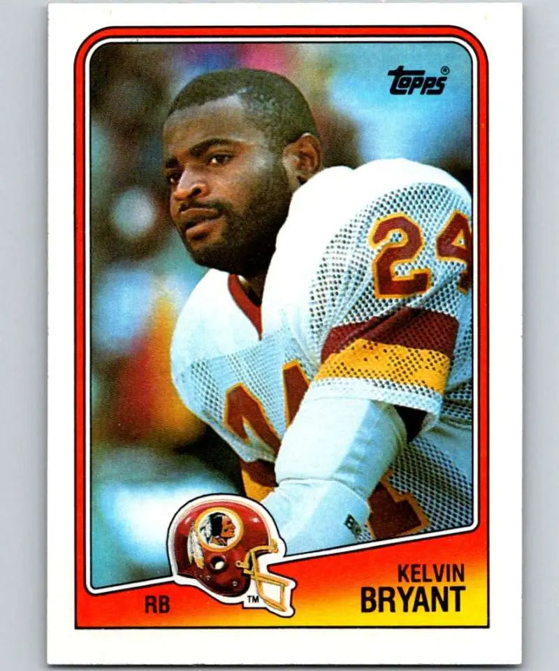 1988 Topps #10 Kelvin Bryant EX Excellent Washington Redskins Football Card - Football Card Single