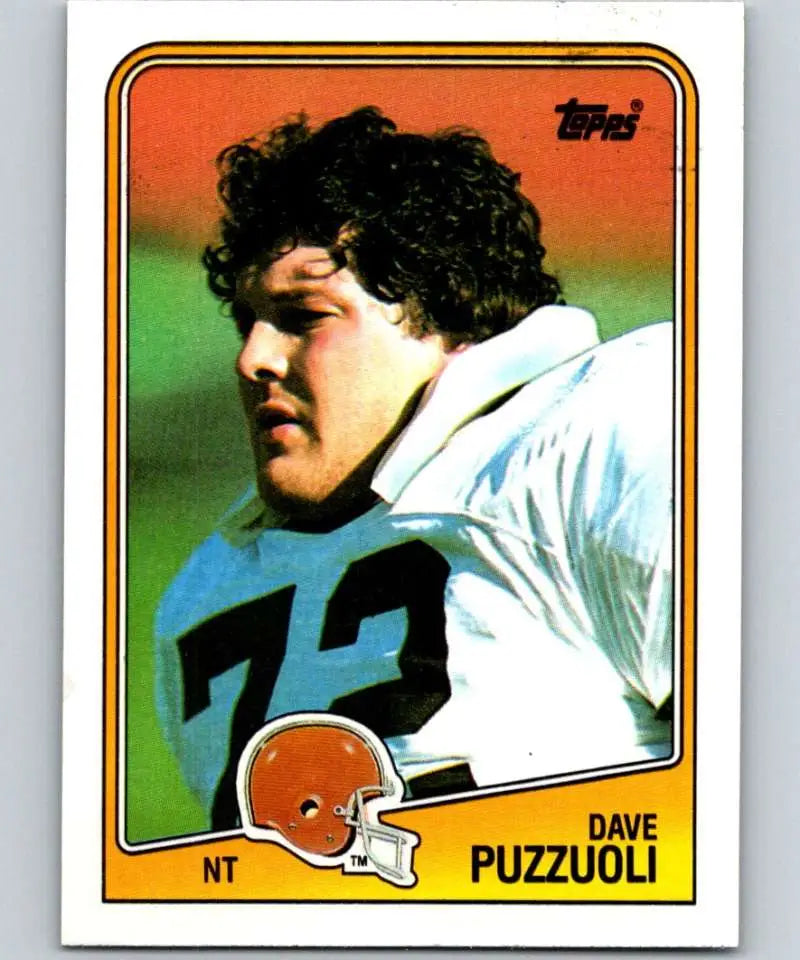 1988 Topps #100 Dave Puzzuoli EX Excellent Cleveland Browns Football Card - Football Card Single
