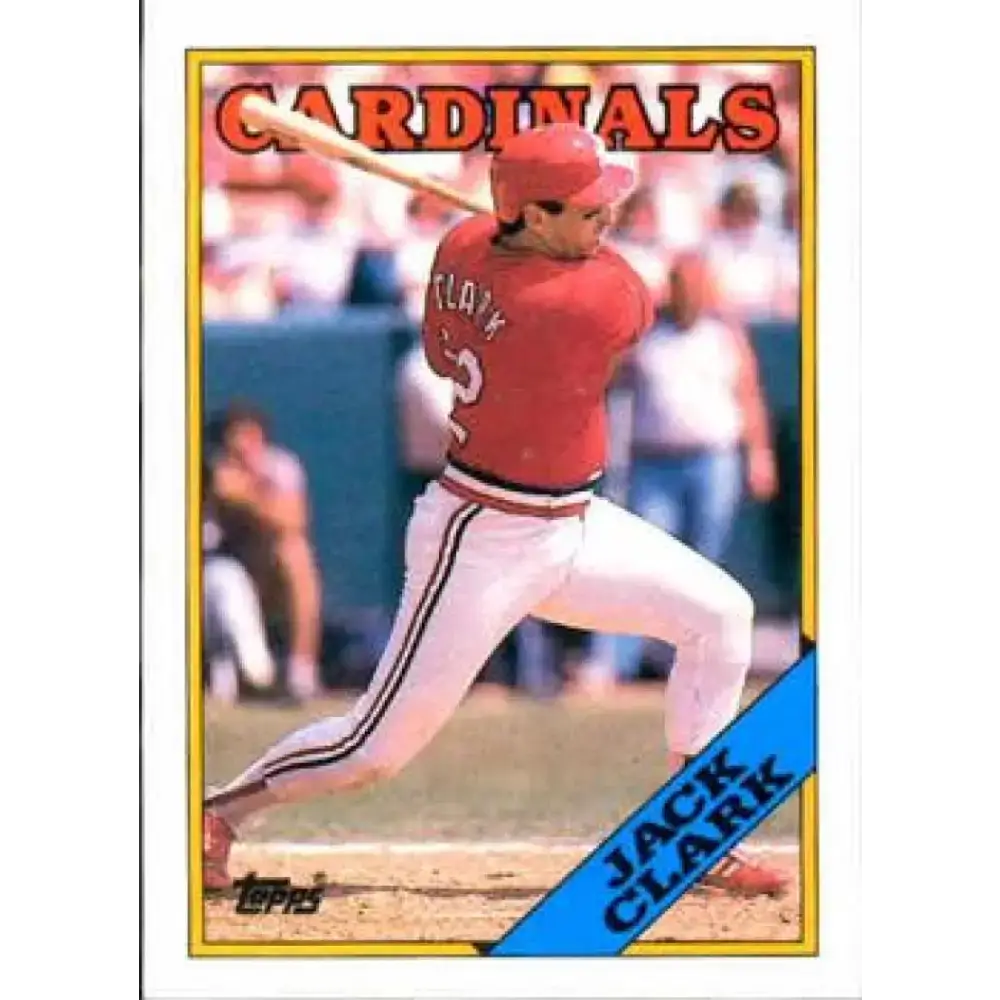 1988 Topps #100 Jack Clark NM-MT St. Louis Cardinals Baseball Card - Baseball Card Single