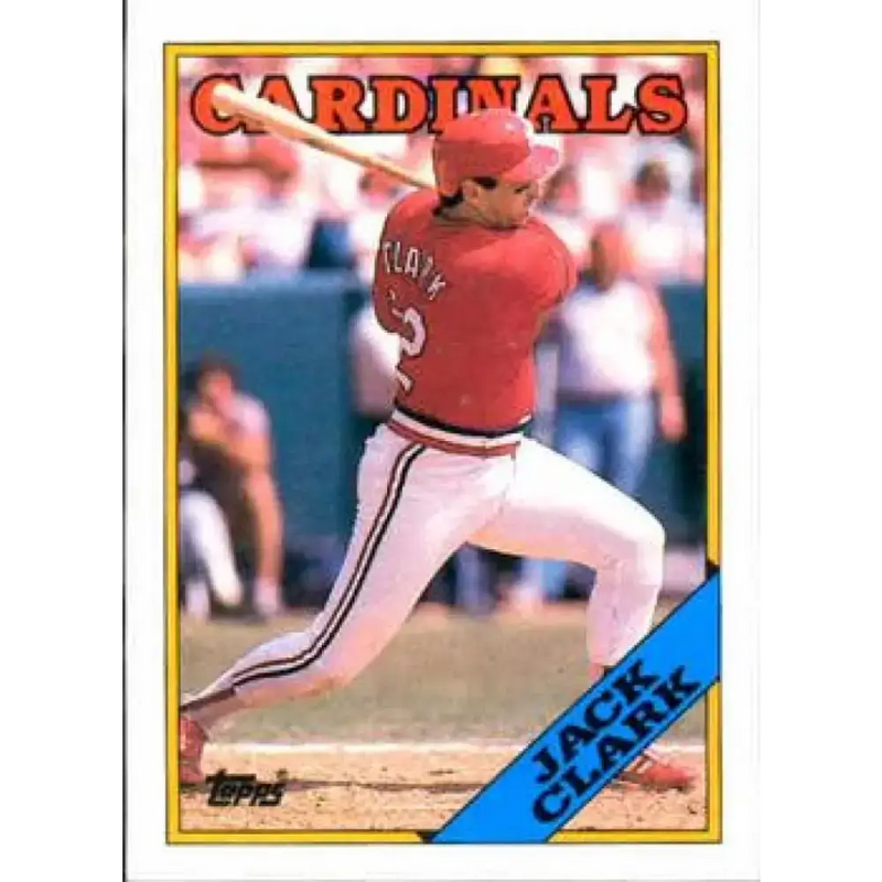 1988 Topps #100 Jack Clark NM-MT St. Louis Cardinals Baseball Card - Baseball Card Single