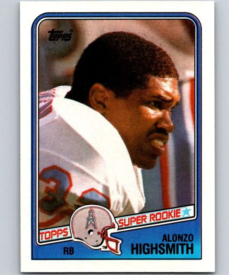 1988 Topps #105 Alonzo Highsmith EX Excellent RC Rookie Houston Oilers Football Card