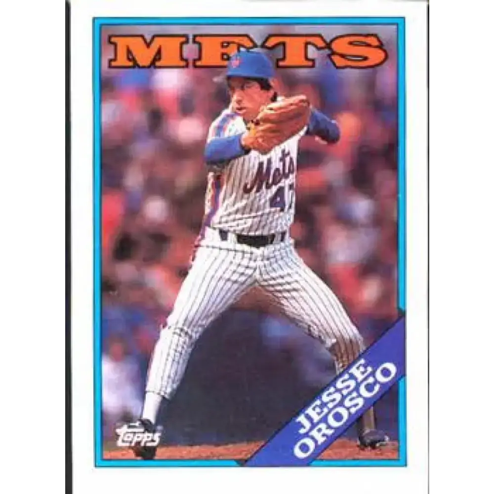1988 Topps #105 Jesse Orosco NM-MT New York Mets Baseball Card - Baseball Card Single