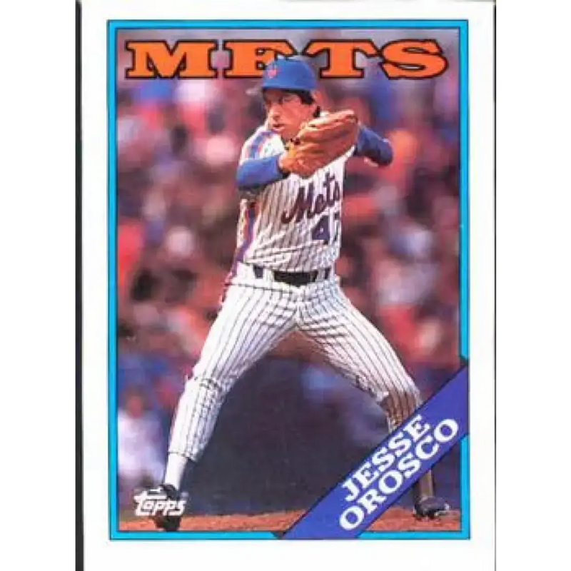 1988 Topps #105 Jesse Orosco NM-MT New York Mets Baseball Card - Baseball Card Single