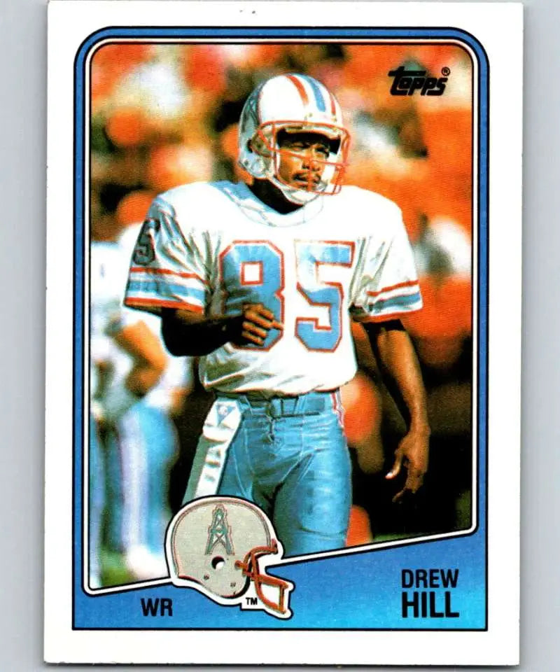 1988 Topps #106 Drew Hill EX Excellent Houston Oilers Football Card - Football Card Single