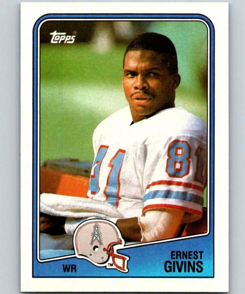 1988 Topps #107 Ernest Givins EX Excellent Houston Oilers Football Card - Football Card Single