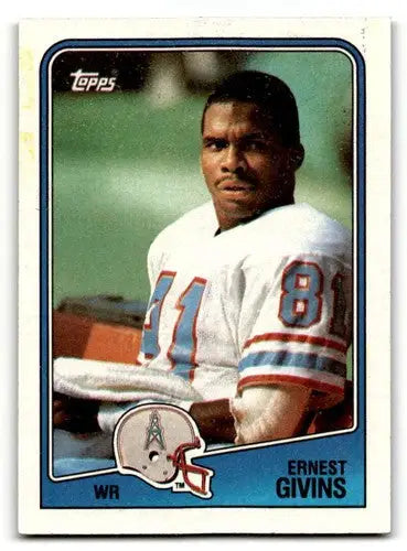 1988 Topps #107 Ernest Givins Houston Oilers Football Cards EX/NM ID:62456 - Football Card Single