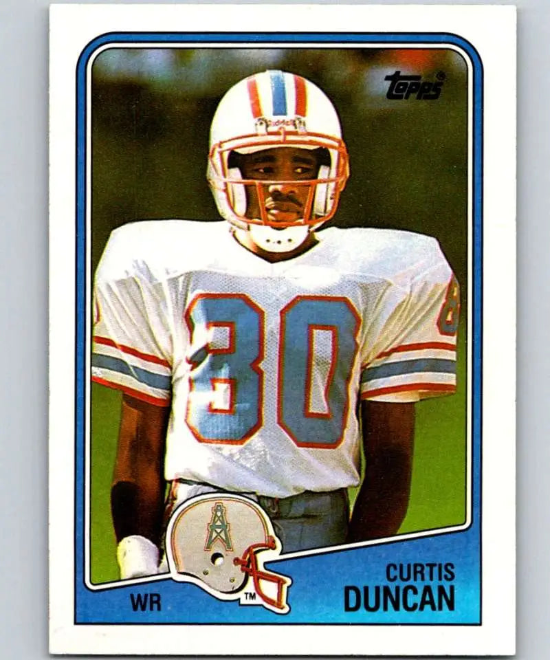 1988 Topps #108 Curtis Duncan EX Excellent RC Rookie Houston Oilers Football Card