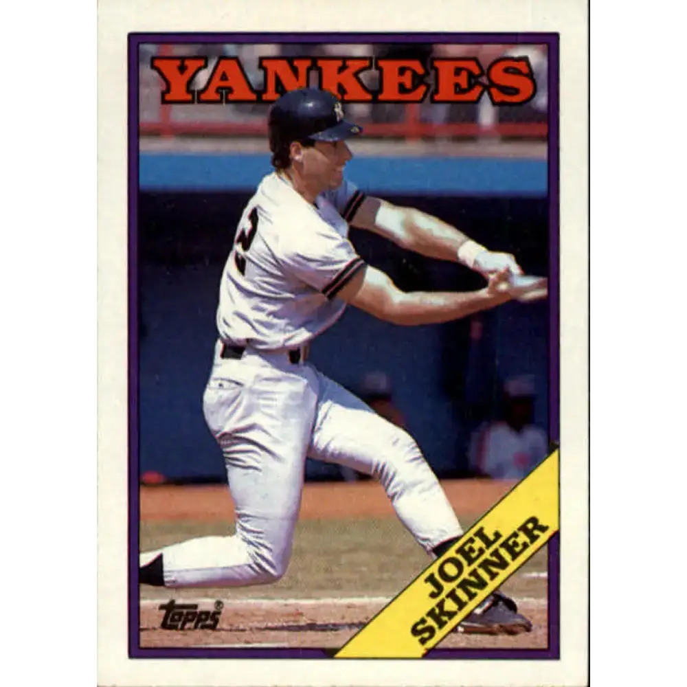 1988 Topps #109 Joel Skinner NM-MT New York Yankees Baseball Card - Baseball Card Single