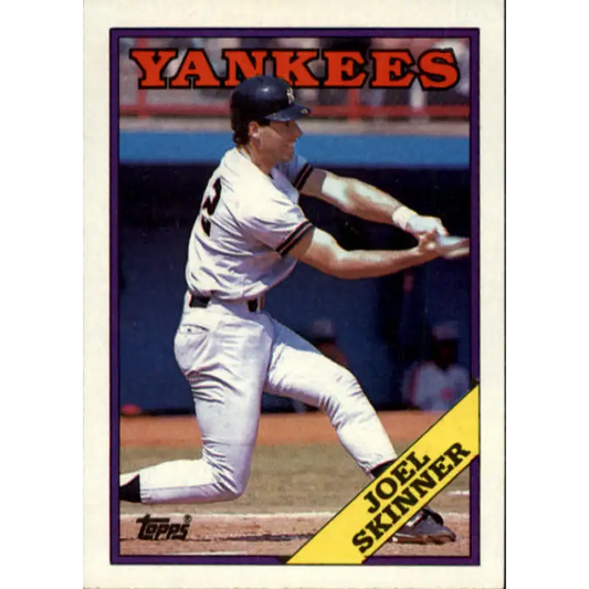 1988 Topps #109 Joel Skinner NM-MT New York Yankees Baseball Card - Baseball Card Single