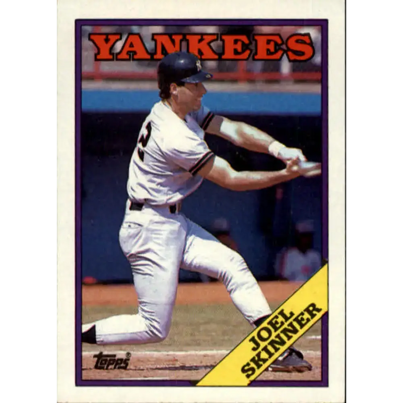 1988 Topps #109 Joel Skinner NM-MT New York Yankees Baseball Card - Baseball Card Single