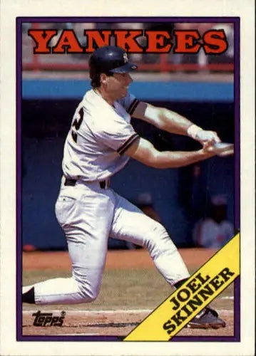 Original gloss Baseball card of Joel Skinner NM-MT from 1988 Topps #109 Yankees