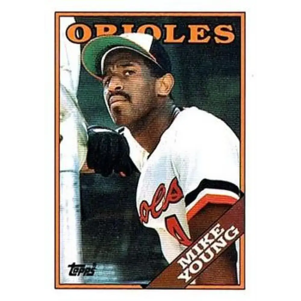 1988 Topps #11 Mike Young NM-MT Baltimore Orioles Baseball Card - Baseball Card Single