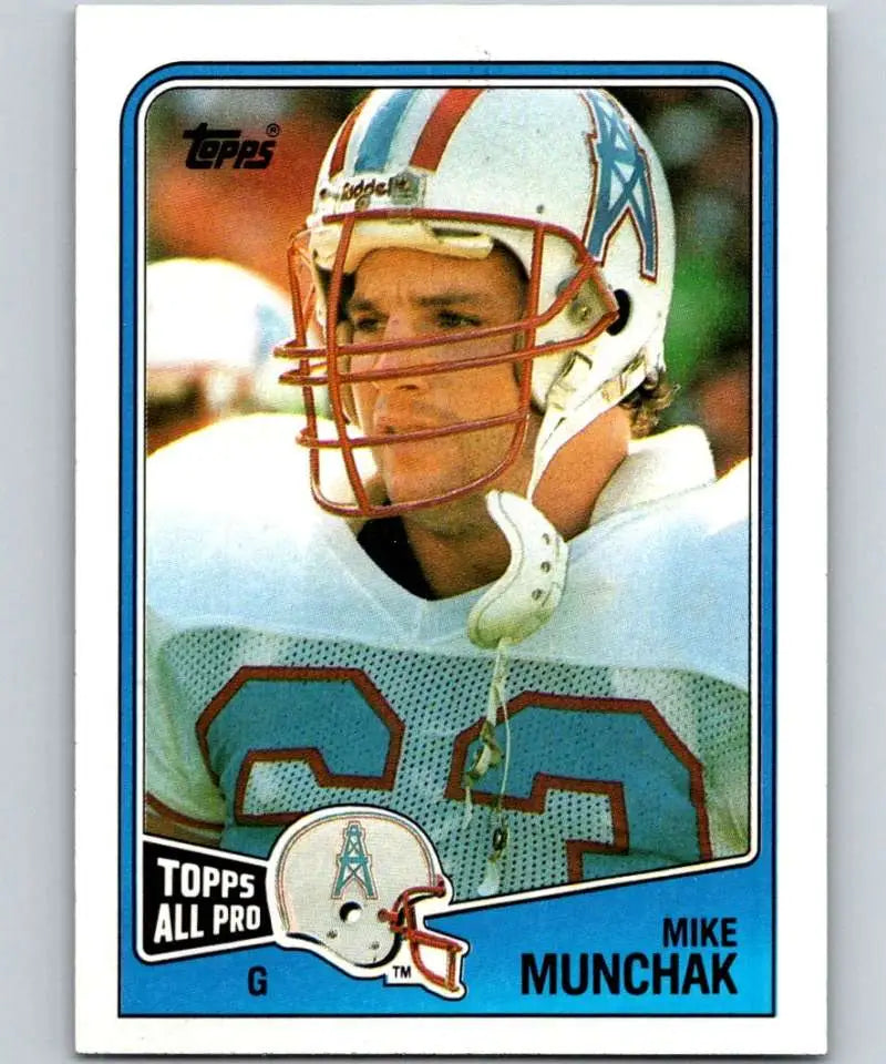 1988 Topps #110 Mike Munchak EX Excellent Houston Oilers Football Card - Football Card Single