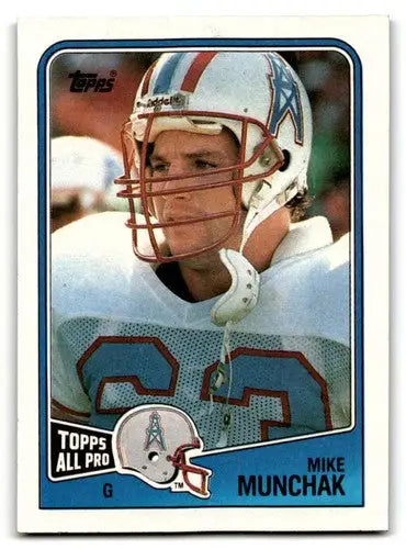 1988 Topps #110 Mike Munchak Houston Oilers Football Cards EX/NM ID:62459 - Football Card Single