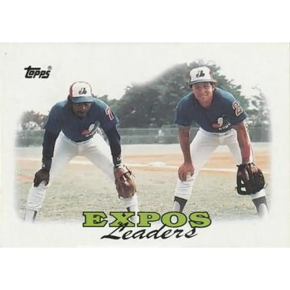 1988 Topps #111 Hubie Brooks/Vance Law NM-MT Montreal Expos Baseball Card - Baseball Card Single