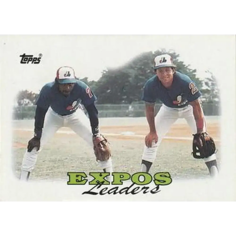 1988 Topps #111 Hubie Brooks/Vance Law NM-MT Montreal Expos Baseball Card - Baseball Card Single