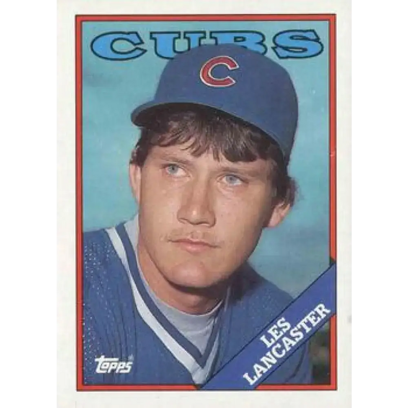 1988 Topps #112 Les Lancaster NM-MT RC Rookie Chicago Cubs Baseball Card - Baseball Card Single