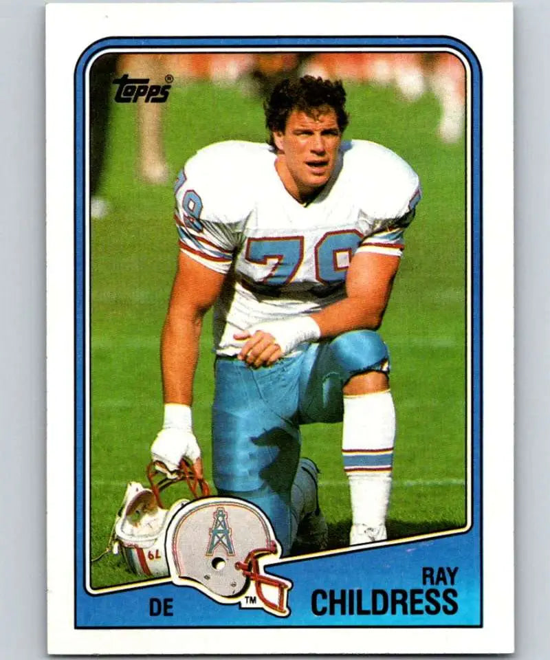 1988 Topps #112 Ray Childress EX Excellent Houston Oilers Football Card