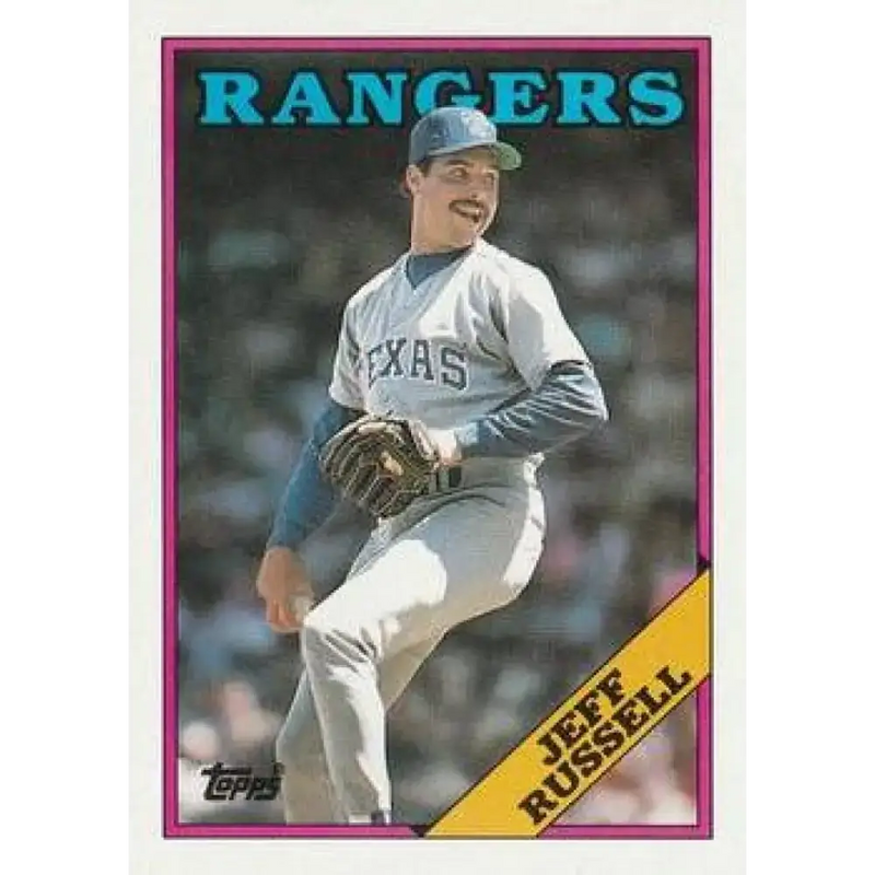 1988 Topps #114 Jeff Russell NM-MT Texas Rangers Baseball Card - Baseball Card Single