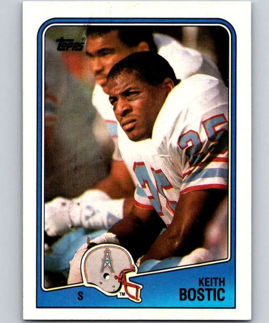 1988 Topps #114 Keith Bostic EX Excellent RC Rookie Houston Oilers Football Card - Football Card Single