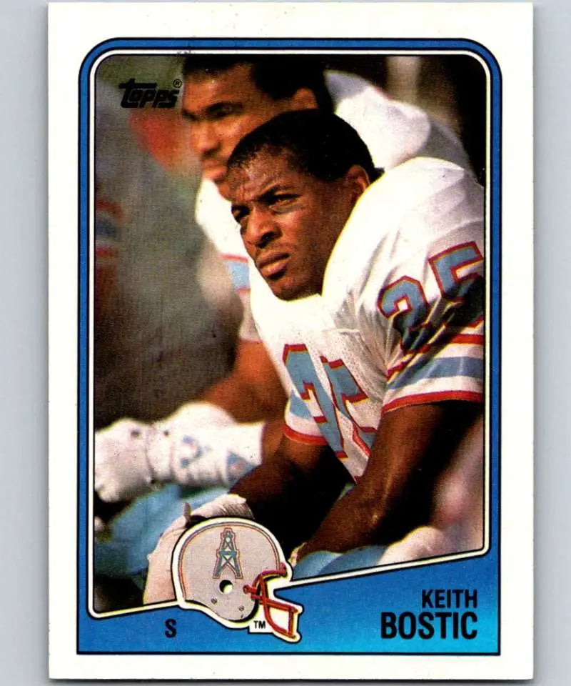 1988 Topps #114 Keith Bostic EX Excellent RC Rookie Houston Oilers Football Card