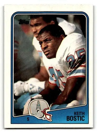1988 Topps #114 Keith Bostic Houston Oilers Football Cards EX/NM ID:62463 - Football Card Single