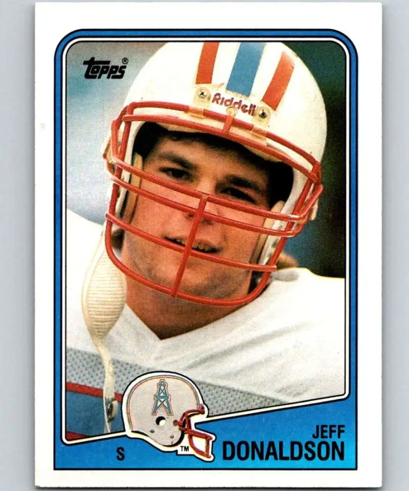 1988 Topps #115 Jeff Donaldson EX Excellent Houston Oilers Football Card - Football Card Single