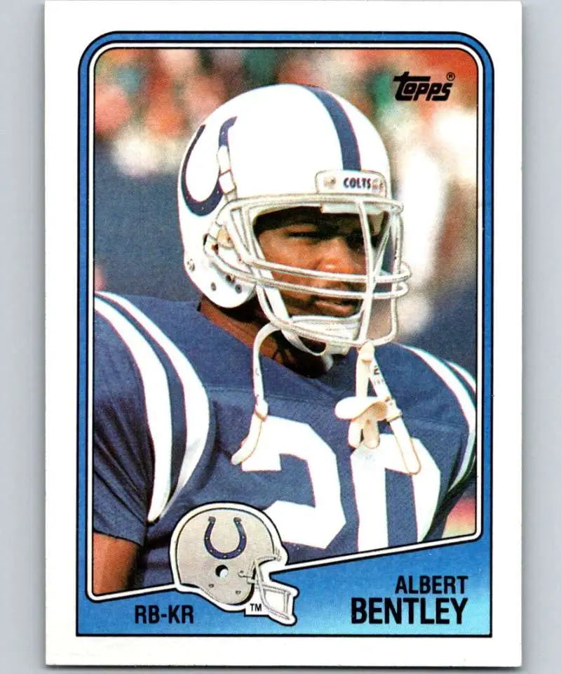 1988 Topps #119 Albert Bentley EX Excellent Indianapolis Colts Football Card - Football Card Single