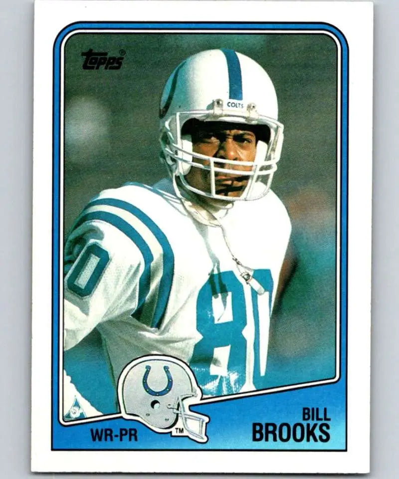 1988 Topps #121 Bill Brooks EX Excellent Indianapolis Colts Football Card - Football Card Single