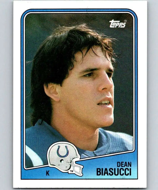 1988 Topps #122 Dean Biasucci EX Excellent RC Rookie Indianapolis Colts Football Card