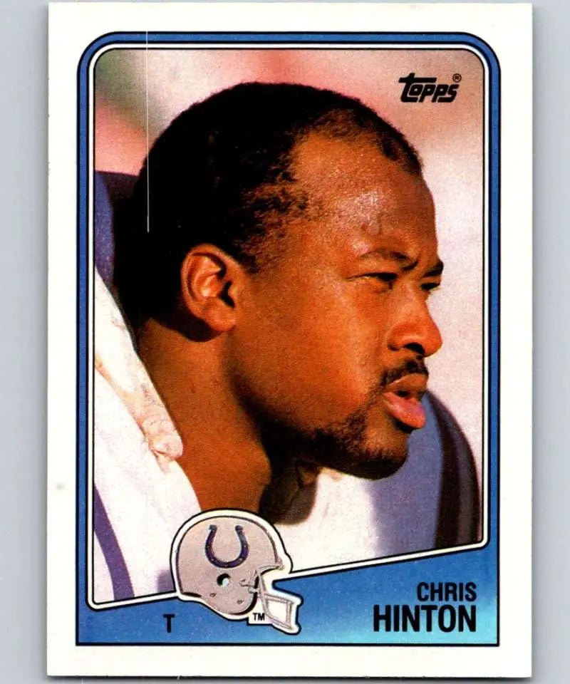 1988 Topps #123 Chris Hinton EX Excellent Indianapolis Colts Football Card - Football Card Single