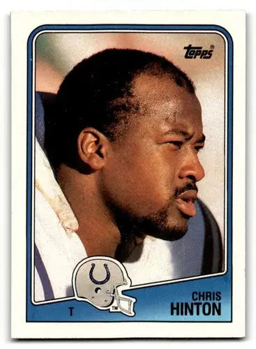 1988 Topps #123 Chris Hinton Indianapolis Colts Football Cards EX/NM ID:62472 - Football Card Single