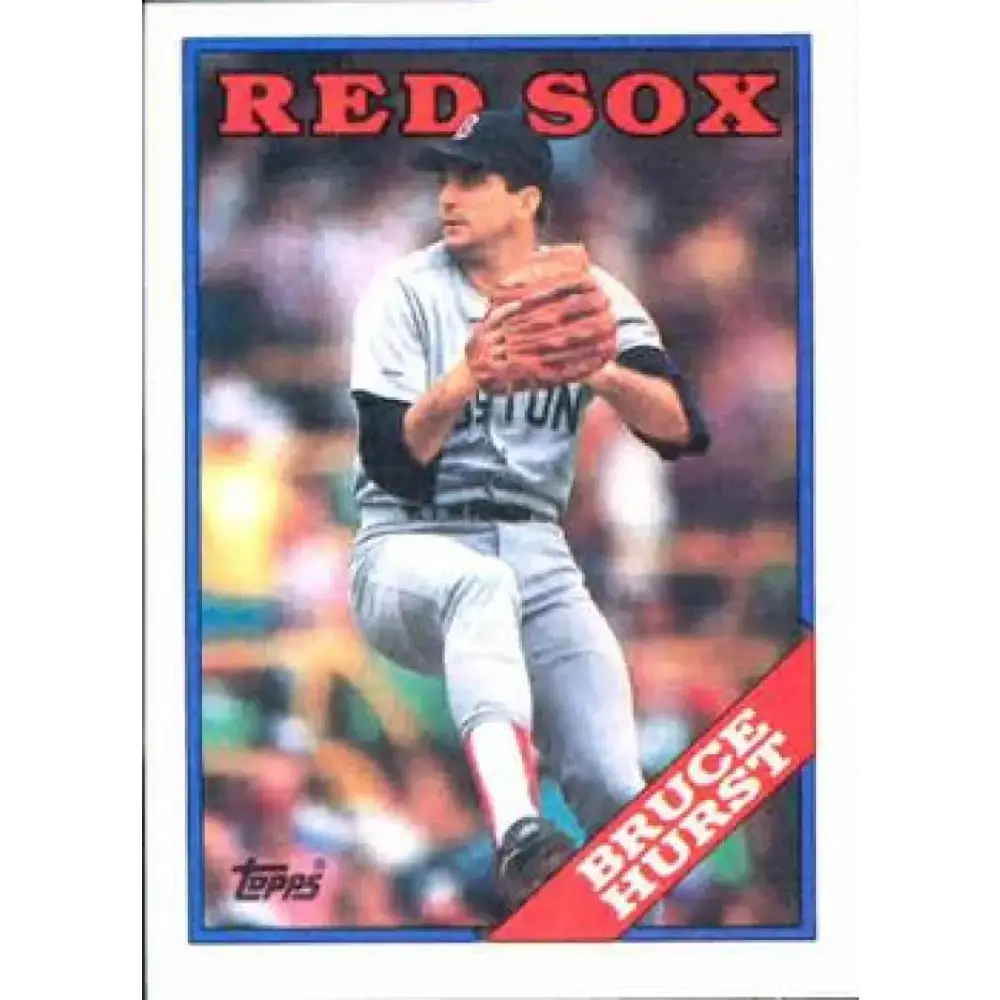 1988 Topps #125 Bruce Hurst NM-MT Boston Red Sox Baseball Card - Baseball Card Single