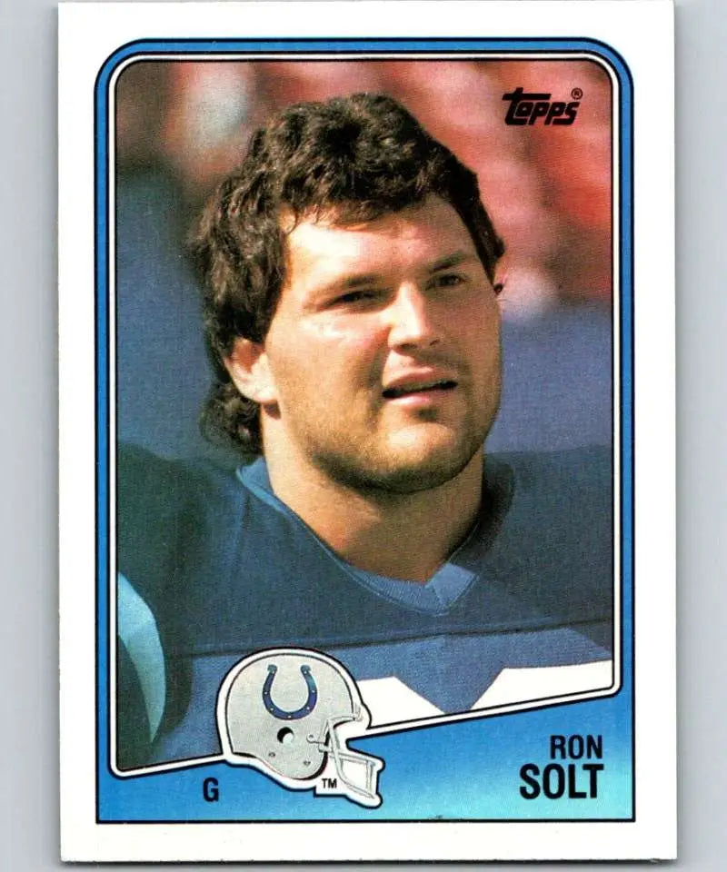 1988 Topps #125 Ron Solt EX Excellent RC Rookie Indianapolis Colts Football Card - Football Card Single