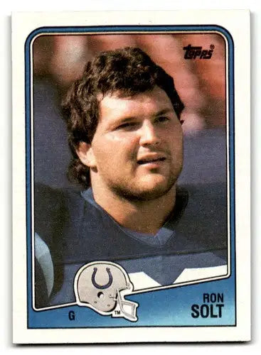 1988 Topps #125 Ron Solt Indianapolis Colts Football Cards EX/NM ID:62474 - Football Card Single