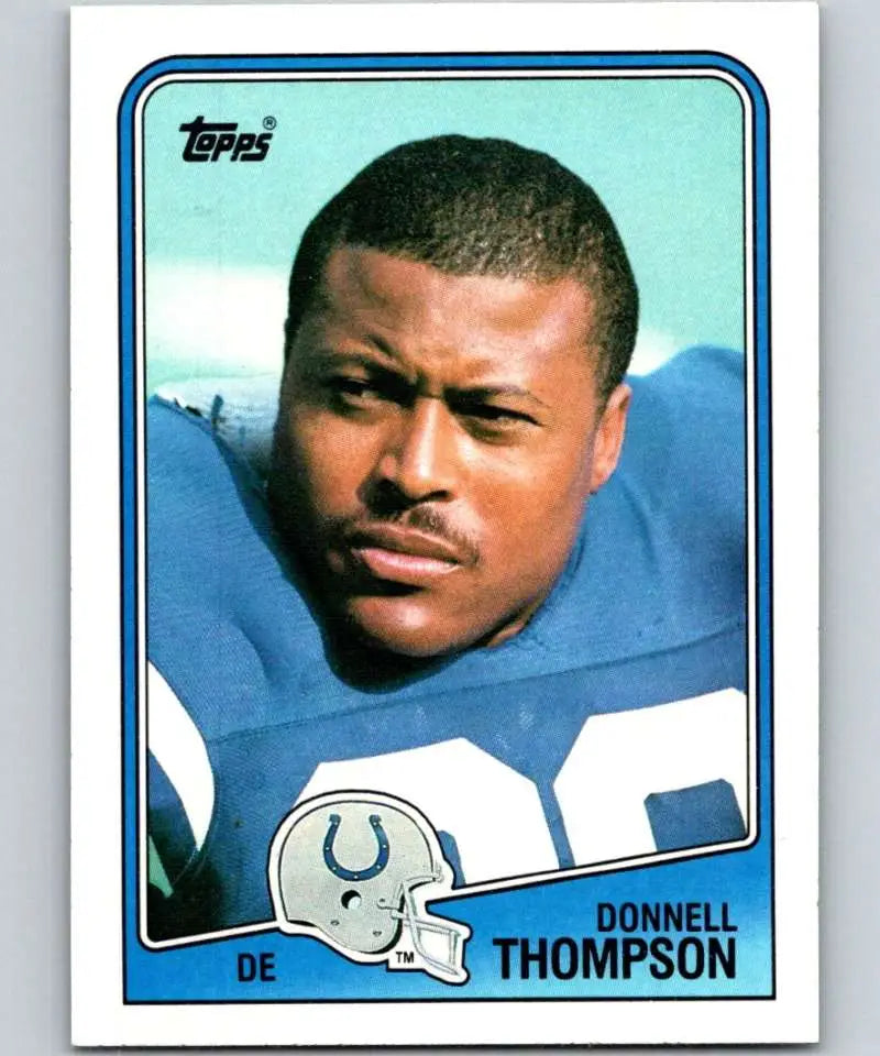 1988 Topps #126 Donnell Thompson EX Excellent Indianapolis Colts Football Card - Football Card Single