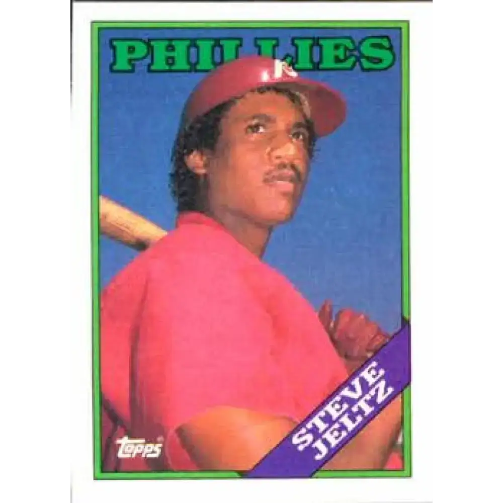 1988 Topps #126 Steve Jeltz NM-MT Philadelphia Phillies Baseball Card - Baseball Card Single