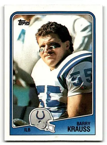 1988 Topps #127 Barry Krauss Indianapolis Colts Football Cards EX/NM ID:62476 - Football Card Single