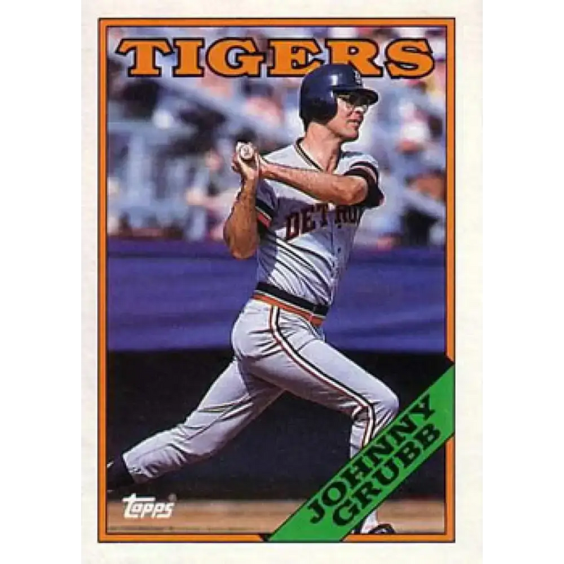 1988 Topps #128 Johnny Grubb NM-MT Detroit Tigers Baseball Card - Baseball Card Single