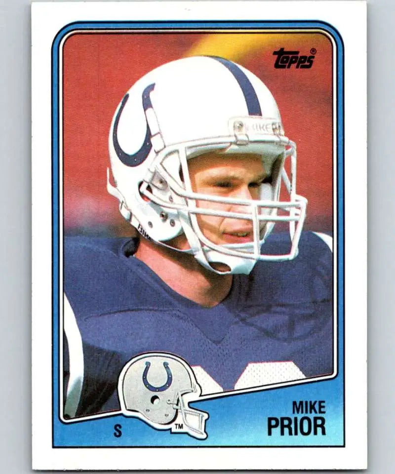 1988 Topps #129 Mike Prior EX Excellent RC Rookie Indianapolis Colts Football Card - Football Card Single