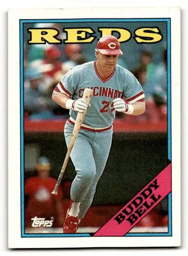 1988 Topps Buddy Bell Cincinnati Reds baseball card NM near mint ID 61342