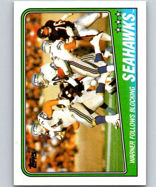 1988 Topps #130 Curt Warner EX Excellent Seattle Seahawks Football Card