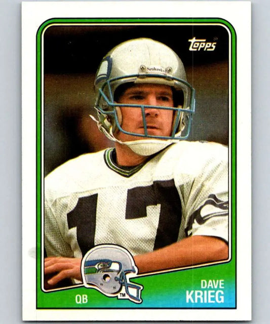 1988 Topps #131 Dave Krieg EX Excellent Seattle Seahawks Football Card