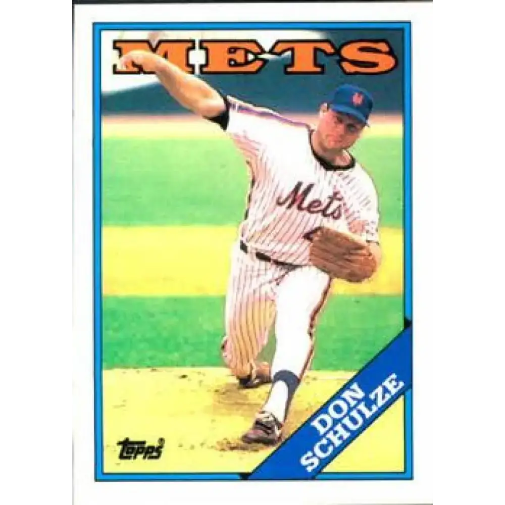 1988 Topps #131 Don Schulze NM-MT New York Mets Baseball Card - Baseball Card Single