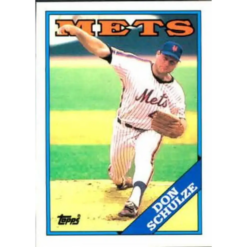 1988 Topps #131 Don Schulze NM-MT New York Mets Baseball Card - Baseball Card Single